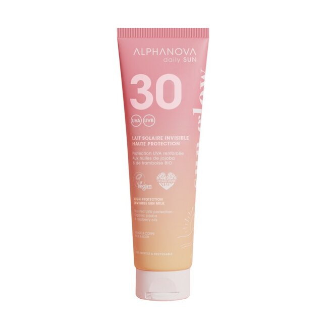 Invisible sun milk sun glow bio SPF30 150 Milliliter