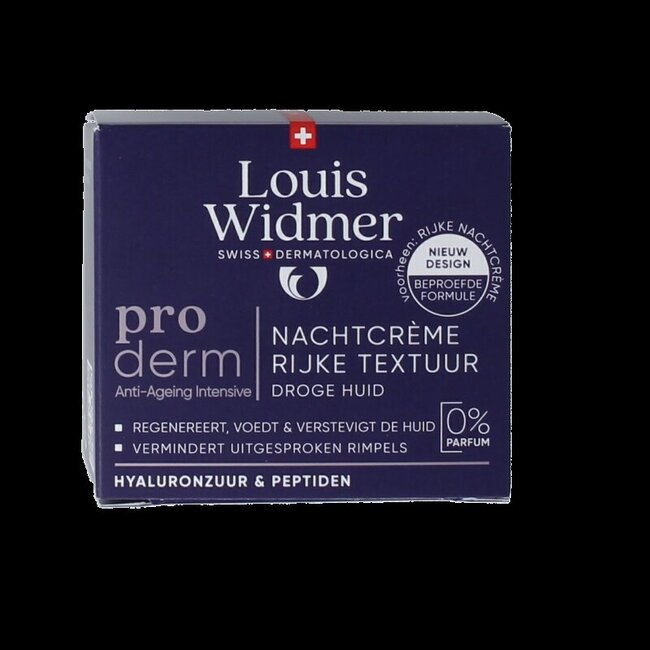 Proderm nachtcreme rijke textuur ongeparfumeerd 50 Milliliter