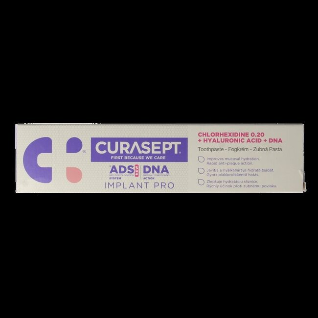 ADS DNA Implant Pro 720 CHX 0,20% + HA tandpasta 75 Milliliter