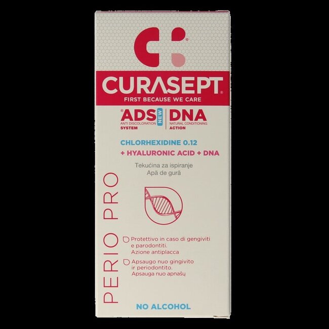 Curasept ADS DNA Perio Pro CHX 0,12% + HA mondspoelmiddel 200 Milliliter