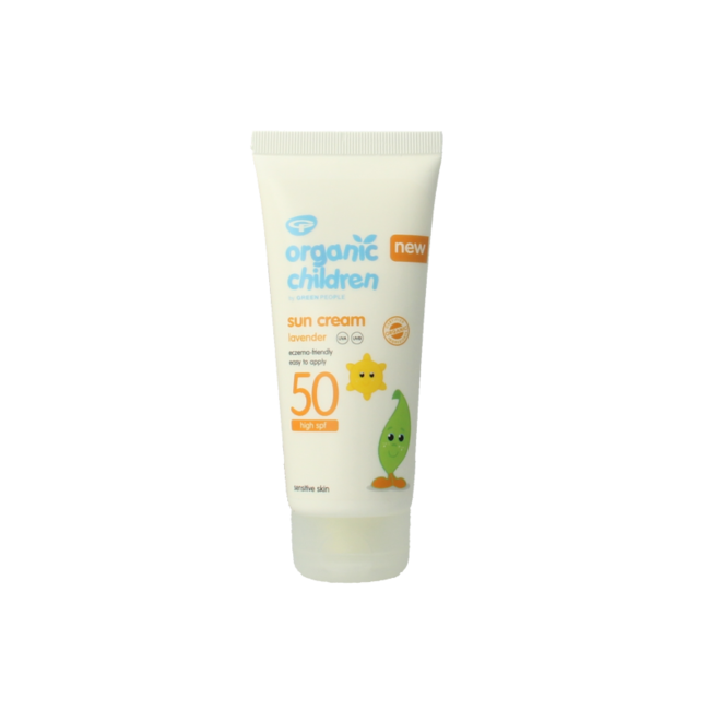 Organic children sun cream lavender SPF50 100 Milliliter