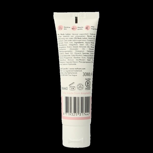 Lotion corporelle adoucissante Naif 30 millilitres