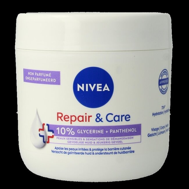 Repair & care bodycreme fragrance free sensitive 400 Milliliter