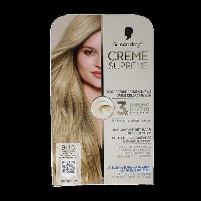 Creme supreme 9-16 licht blond 1 Stuks