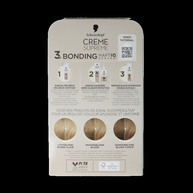 Schwarzkopf Creme supreme 9-16 licht blond 1 Stuks