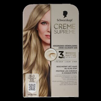 Schwarzkopf Schwarzkopf Creme supreme 8-0 blond 1 Stuks