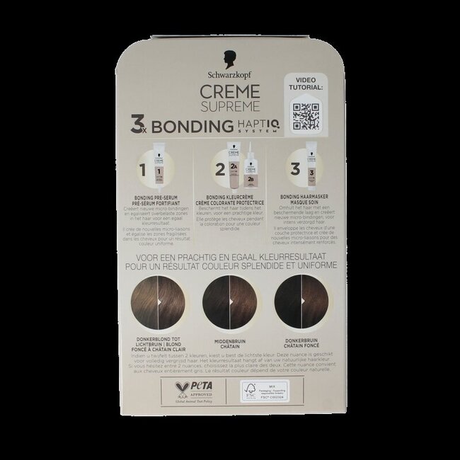 Schwarzkopf Creme supreme 6-0 licht bruin 1 Stuks