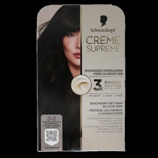 Schwarzkopf Schwarzkopf Crème Supreme 3-0 Brun Foncé 1 Unité