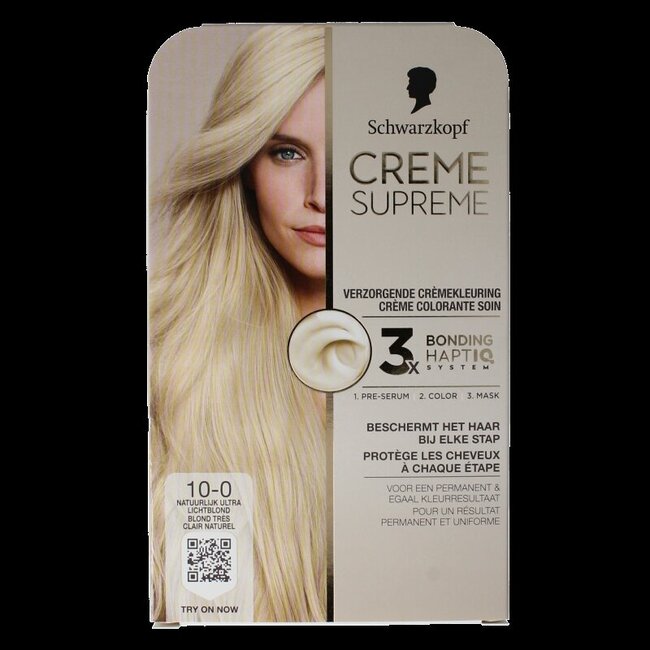Creme supreme 10-0 licht blond 1 Stuks
