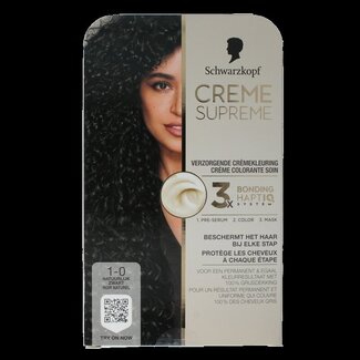 Schwarzkopf Schwarzkopf Creme supreme 1-0 black 1 Stuks