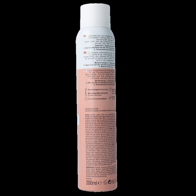 Guhl Droogshampoo 30sec fruitige frisheid 200 Milliliter