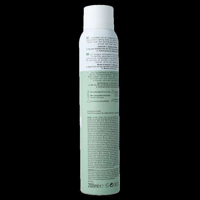 Guhl Shampooing Sec 30sec Fraîcheur Pure 200 ml
