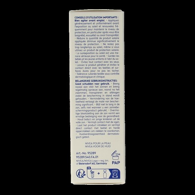 Nivea Sun face daily fluid SPF50 tint medium 40 Milliliter