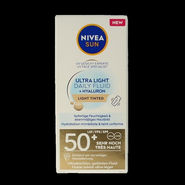Sun face daily fluid SPF50 tint light 40 Milliliter