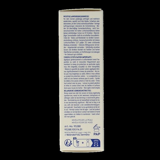 Nivea Sun Fluide Solaire Visage Quotidien SPF50 Teinté Clair 40 ml