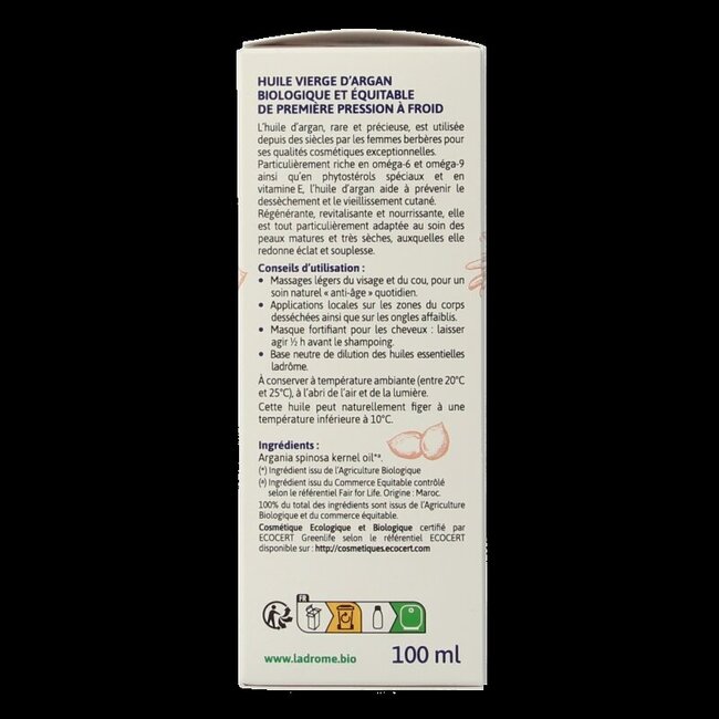 Ladrôme Huile d'Argan 100 ml