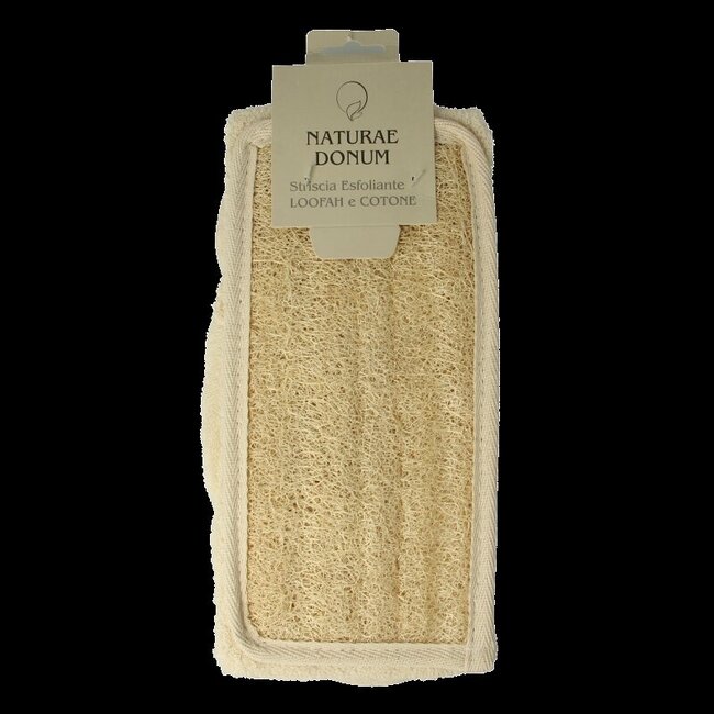 Scrub band katoen & loofah 1 Stuks