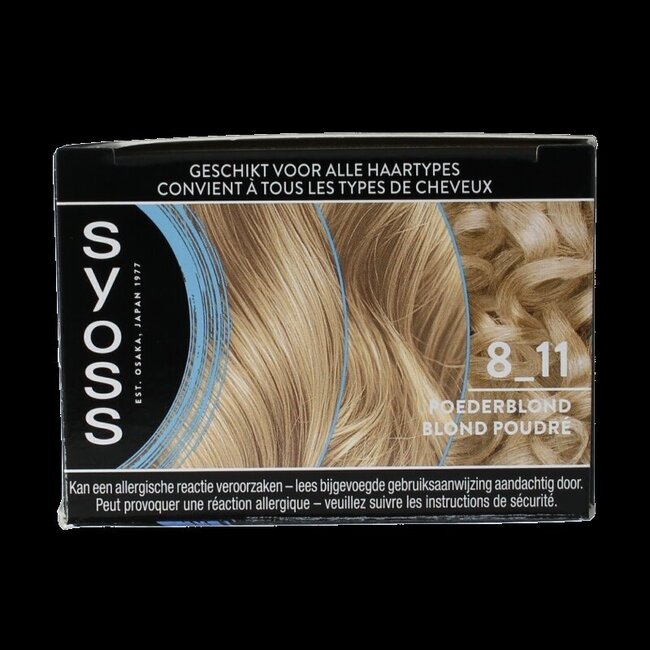 Syoss Permanent cool color 8-11 poederblond 1 Set