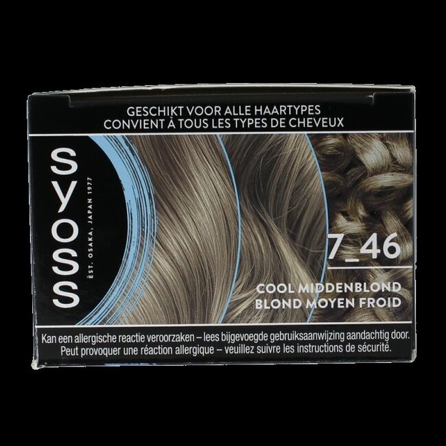 Syoss Permanent cool color 7-46 middenblond 1 Set