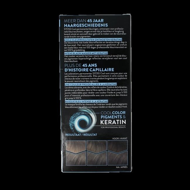 Syoss Permanent cool color 5-95 lichtbruin 1 Set