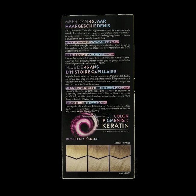 Syoss Metallics 9-53 Silver Blush 1 kit