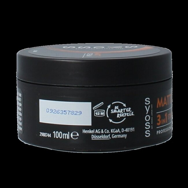 Syoss Matt finish paste 100 Milliliter