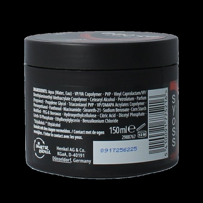 Syoss Men Power Hold Pâte Coiffante Extra Forte 150 ml