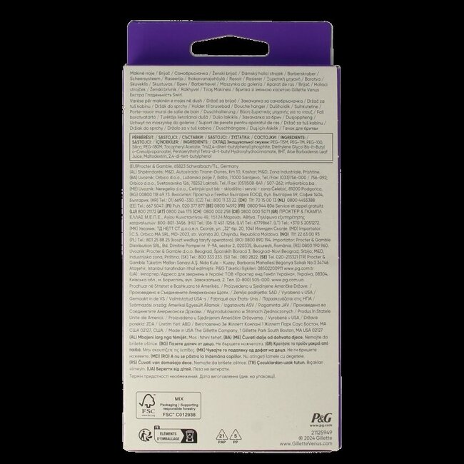 Gillette Venus Deluxe Smooth Swirl Rasoir 1 Pièce