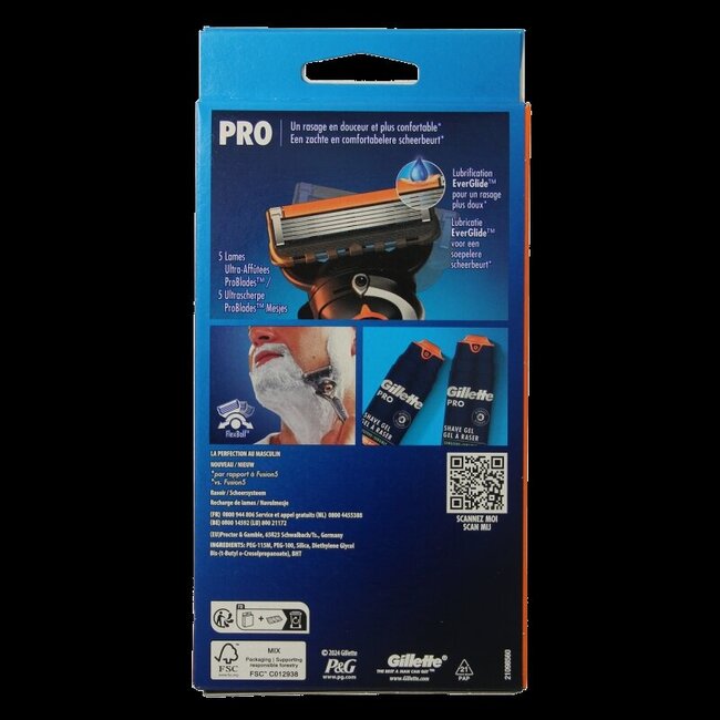 Gillette Proglide manual razor 2 Stuks