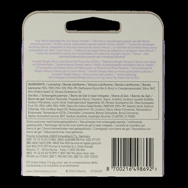 Gillette Venus Comfortglide Breeze lames de rechange 4 pièces