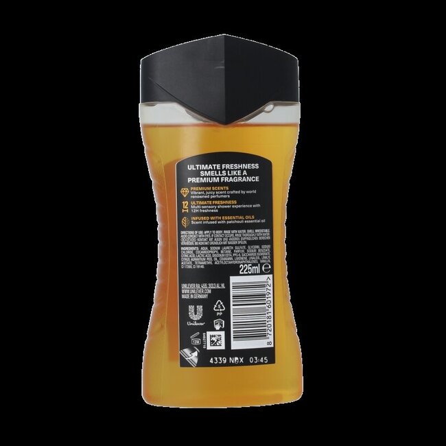 AXE Showergel peach infusion 225 Milliliter