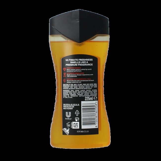 AXE Gel douche Copper Santal BS 225 ml