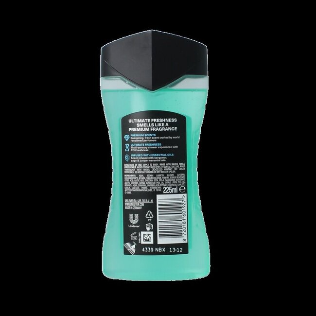 Gel douche AXE Aqua Bergamot 225 ml