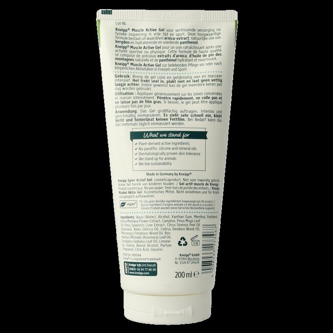 Kneipp Arnica gel actif pour les muscles 200 ml