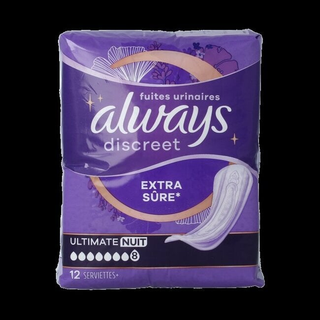 Discreet verband ultimate night 12 Stuks
