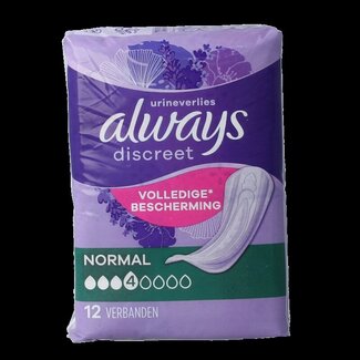 Always Discreet verband normaal 12 Stuks