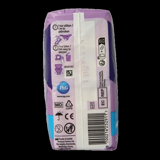 Always Discreet Serviettes Long 10 Unités