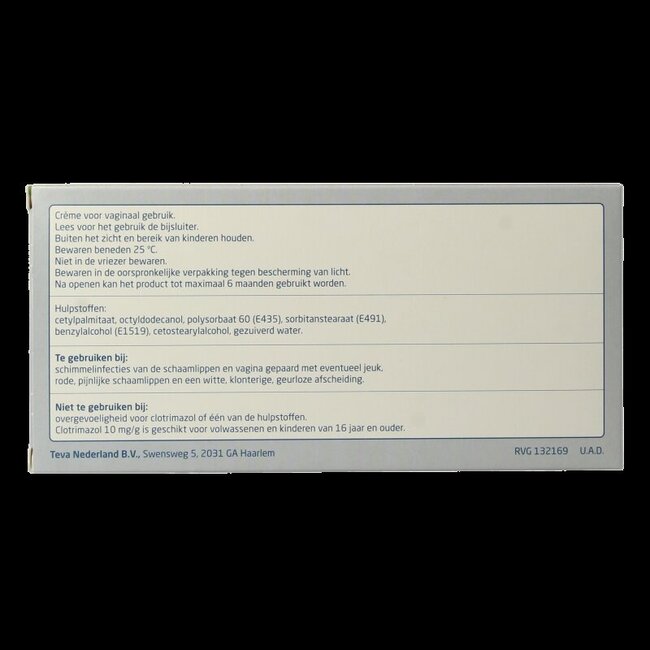Teva Clotrimazole Gyno 10 mg crème 50 g