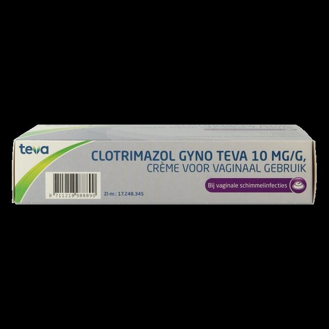 Teva Clotrimazole Gyno 10 mg crème 50 g