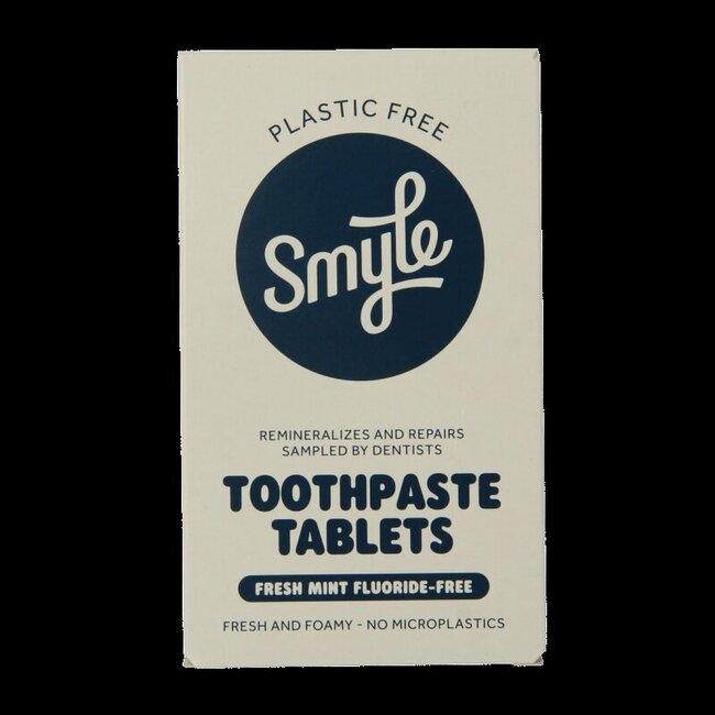 Tandpasta tabletten zonder fluoride navul 63 Stuks