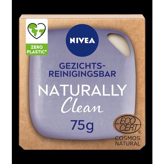 Naturally clean face bar verzachtend  75 Gram