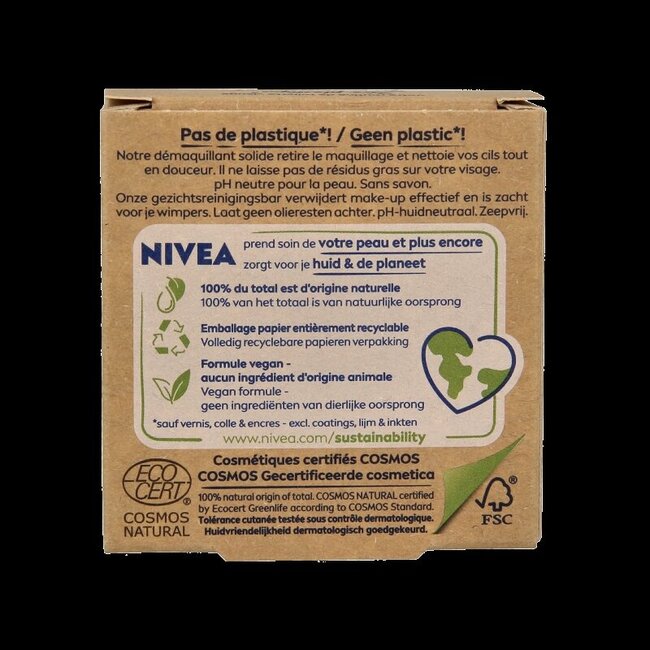 Nivea Naturally clean make up remover  75 Gram