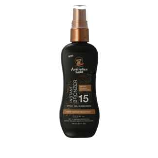 Australian Gold Australian Gold Spray gel avec bronzant SPF15 100 Millilitres