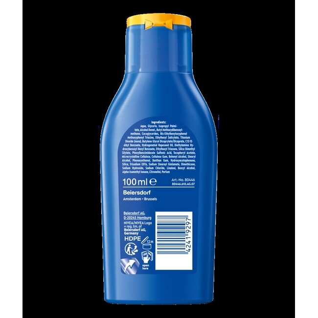 Lait solaire Nivea Sun Protect & Hydrate SPF50+ 100 ml