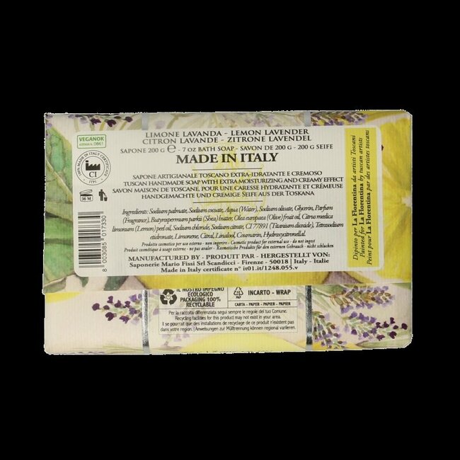 Savon La Florentina citron-lavande 200 g