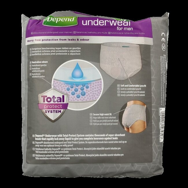 Depend Pants men super maat L/XL 9 Stuks
