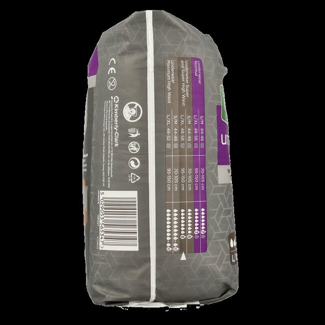 Depend Pants Men Super taille L/XL 9 pièces