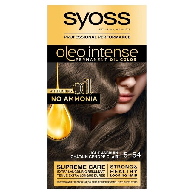 Color Oleo Intense 5-54 licht asbruin haarverf 1 Set