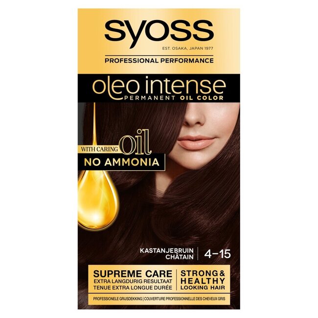 Color Oleo Intense 4-15 kastanjebruin haarverf  1 Set