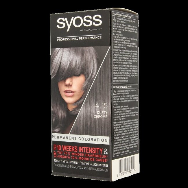 Syoss Color baseline 4-15 dusty chrome haarverf  1 Set